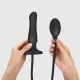 Надувной фаллоимитатор Strap-On-Me INFLATABLE DILDO PLUG — NOIR, шарик внутри, диаметр до 6 см