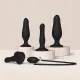 Надувной фаллоимитатор Strap-On-Me INFLATABLE DILDO PLUG — NOIR, шарик внутри, диаметр до 6 см