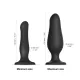 Надувной фаллоимитатор Strap-On-Me INFLATABLE DILDO PLUG — NOIR, шарик внутри, диаметр до 6 см
