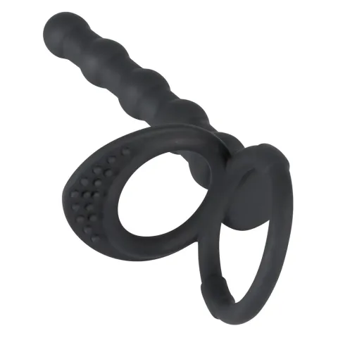 Насадка для двойного проникновения — Black Velvets Cock & Ball Ring