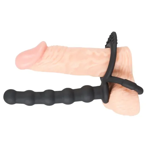 Насадка для двойного проникновения — Black Velvets Cock & Ball Ring
