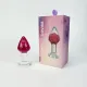 Роскошная анальная пробка Loviss Gomphrena Globosa Anal Plug с настоящим амарантом внутри