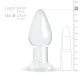 Скляна анальна пробка Gildo Glass Buttplug No. 24