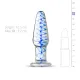 Скляна анальна пробка з внутрішньою спіраллю Gildo Glass Buttplug No. 23