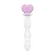 Скляний анальний ланцюжок Gildo Glass Butt Plug Heart Shape No. 35