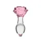 Glass Pillow Talk Rosy Luxury Glass Anal Plug, ⌀3,3 см, вибрирующий шарик в подарок