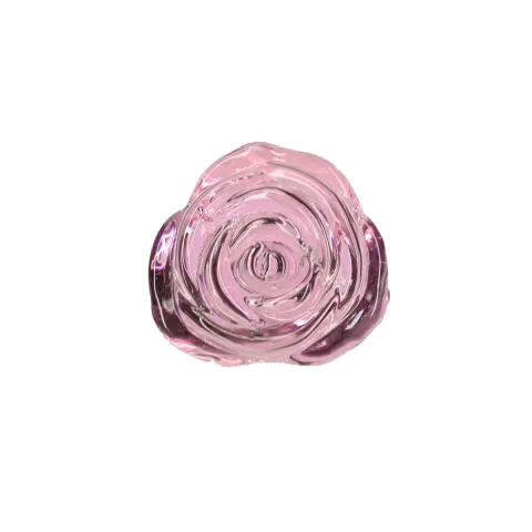 Glass Pillow Talk Rosy Luxury Glass Anal Plug, ⌀3,3 см, вибрирующий шарик в подарок