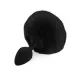 Силиконовая анальная пробка М Art of Sex — Silicone Butt plug Rabbit Tail Black, диаметр 3,5 см