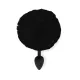 Силиконовая анальная пробка М Art of Sex — Silicone Butt plug Rabbit Tail Black, диаметр 3,5 см