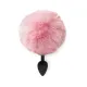 Силиконовая анальная пробка М Art of Sex — Silicone Butt plug Rabbit Tail Pink, диаметр 3,5 см