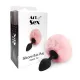 Силиконовая анальная пробка М Art of Sex — Silicone Butt plug Rabbit Tail Pink, диаметр 3,5 см