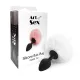 Силіконова анальна пробка М Art of Sex - Silicone Butt plug Rabbit Tail White, діаметр 3,5 см