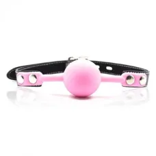 Кляп - Gag Ball Gag + Block, рожевий