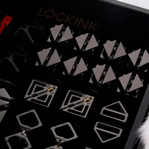 БДСМ-набір LOCKINK All-in-1 BDSM Play Kit, чорний, ремені, маска, кляпи, анальні пробки, свічки