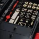 БДСМ-набір LOCKINK All-in-1 BDSM Play Kit, чорний, шкіра з тисненням, предмети для бондажу, шибарі, ваксплею