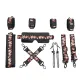 БДСМ-набор LOCKINK The Flowering Serpent Bondage Set, черный, с рисунком в виде змей, 7 предметов