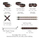 БДСМ-набор LOCKINK The Flowering Serpent Bondage Set, черный, с рисунком в виде змей, 7 предметов