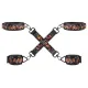 БДСМ-набор LOCKINK The Flowering Serpent Bondage Set, черный, с рисунком в виде змей, 7 предметов