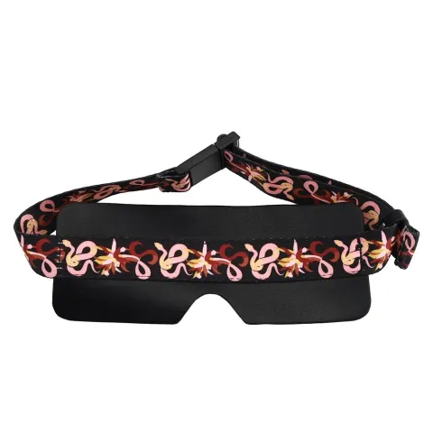БДСМ-набор LOCKINK The Flowering Serpent Bondage Set, черный, с рисунком в виде змей, 7 предметов