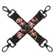 БДСМ-набор LOCKINK The Flowering Serpent Bondage Set, черный, с рисунком в виде змей, 7 предметов
