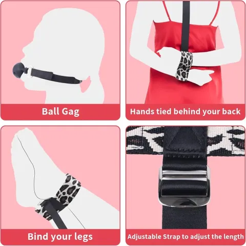 БДСМ-набор LOCKINK YEAHWOW Armbinder Restraint Set, черный