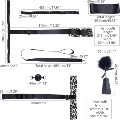 БДСМ-набор LOCKINK YEAHWOW Armbinder Restraint Set, черный