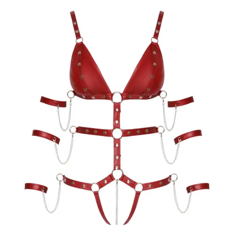 Боди — Bad Kitty Strap Body, красное, размер M