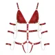 Боди — Bad Kitty Strap Body, красное, размер M