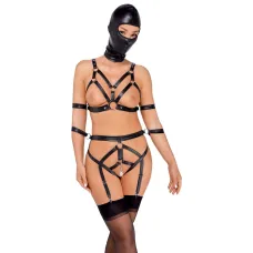 Боді з маскою - 2480492 Bad Kitty Strap+Mask Set, чорне XS