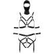 Боді з маскою - Bad Kitty Strap+Mask Set, чорне S