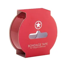 Бондажна стрічка - Non Sticky Bondage Tape 17,5 м, червона