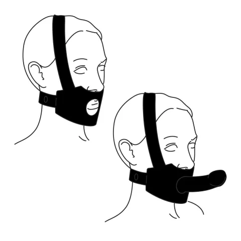 Бондажна система на голову для страпона Bedroom Fantasies Head Bondage Harness