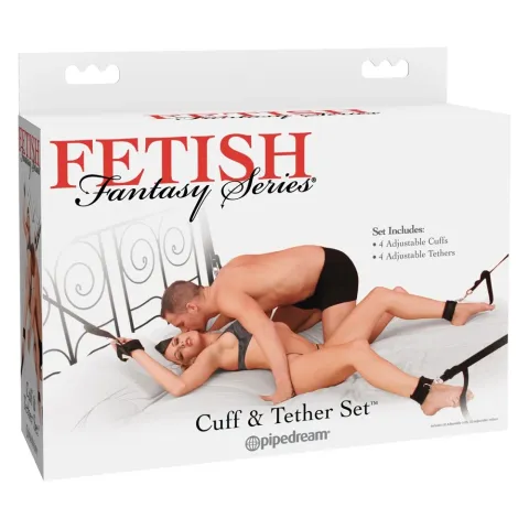 Набор для бондажа — FFS Cuff & Tether Set Black