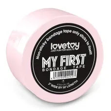 Бондажный скотч LOVETOYS My First Non Sticky Bondage, розовый