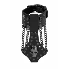 Прикраса на руку - Skulls & Bones Skull Bracelet With Chains, чорна