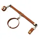Фиксатор-распорка LOCKINK Adjustable Spreader Bar Set, коричневый, кожаный, ремни для шеи, рук/ног