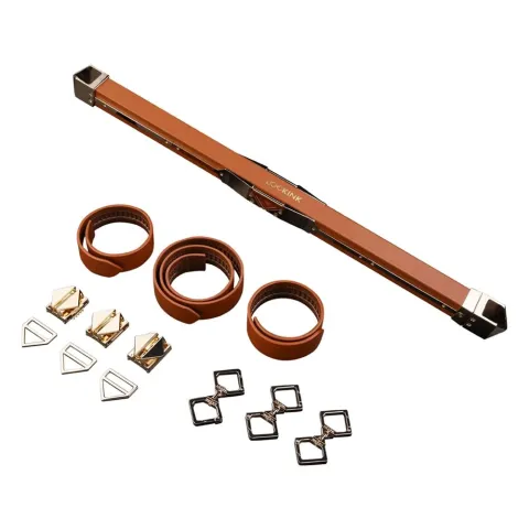 Фиксатор-распорка LOCKINK Adjustable Spreader Bar Set, коричневый, кожаный, ремни для шеи, рук/ног