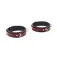 Фіксатори для стегон Liebe Seele Wine Red Thigh Cuffs L Size, натуральна шкіра