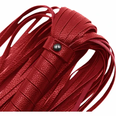 Батіг - Flogger Long Leather, червоний