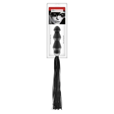 Флогер з ручкою - анальним плагом Fetish Tentation Whip with Plug Handle