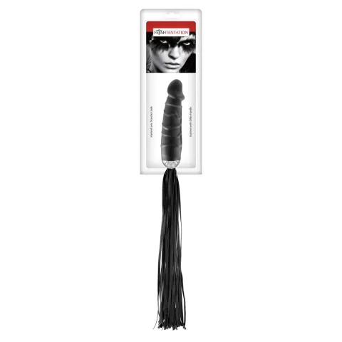 Плеть с ручкой-фаллоимитатором Fetish Tentation Whip with Dildo Handle