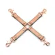 Крестовина для застежки Liebe Seele Rose Gold Memory Hog Tie, натуральная кожа, розовое золото