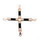 Крестовина для застежки Liebe Seele Rose Gold Memory Hog Tie, натуральная кожа, розовое золото