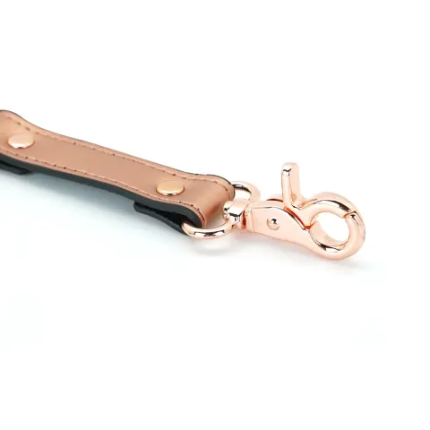 Крестовина для застежки Liebe Seele Rose Gold Memory Hog Tie, натуральная кожа, розовое золото