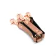 Крестовина для застежки Liebe Seele Rose Gold Memory Hog Tie, натуральная кожа, розовое золото