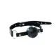 Кляп - Black breathable ball gag with adjustablestrap