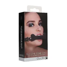 Кляп Ouch! Puppy Play Bone Gag, силиконовый, черный