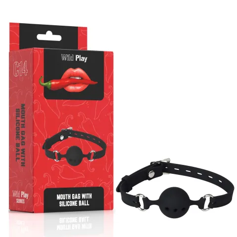 Кляп — Erospace Wild Play, кляп для рта с силиконовым шариком, модель C14