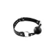 Кляп с силиконовым шариком Fetish Tentation Premium Leather gag with silicone ball Black, кожа