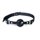 Силиконовый кляп Feral Feelings Silicon Ball Gag Black/Black, черный ремешок, черный шарик